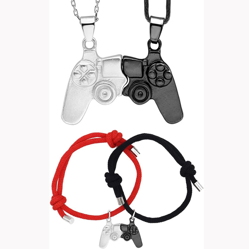 Magnetic Couple Matching Necklaces - Set di braccialetti per collana con