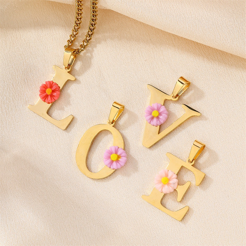 Initial Letter Necklace 18K Gold - Collana Personalizzata con Iniziale a Forma