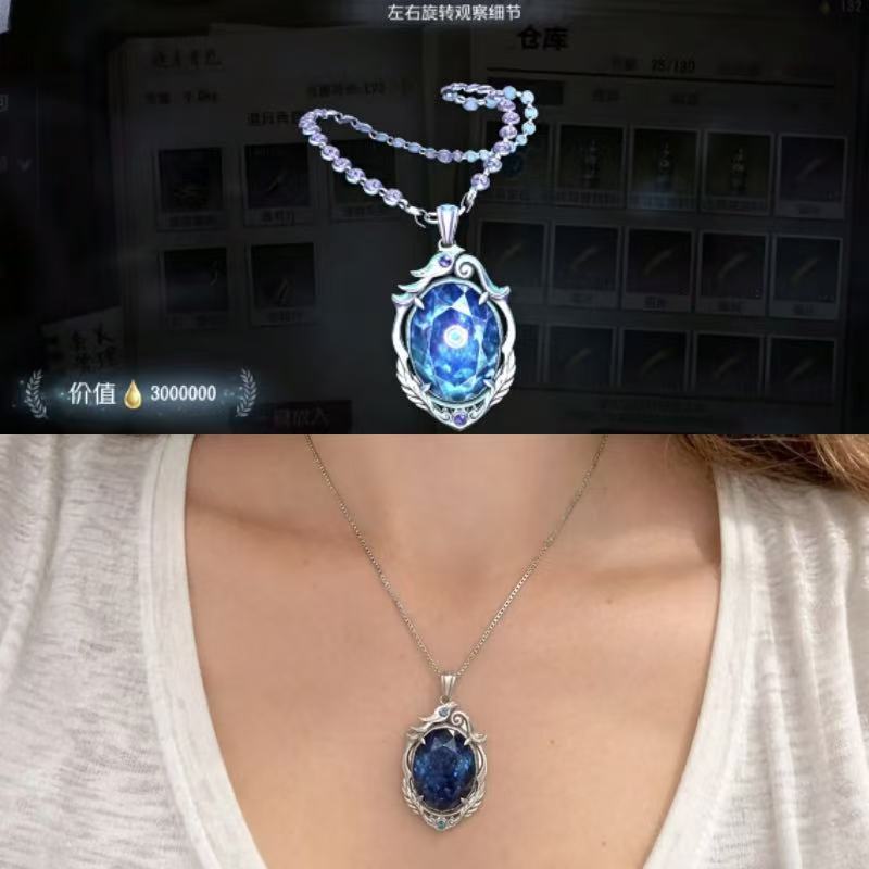 Anime Pendant Necklace - Collana con Zaffiro Maledetto Identity V