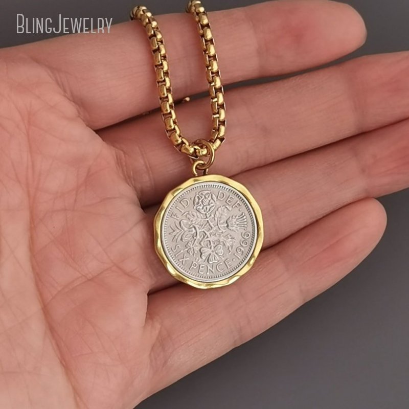 Cross Pendant Necklace Gold - 10 pezzi di gioielli con catena