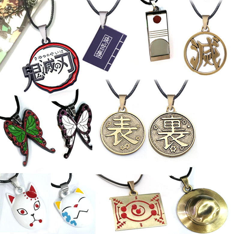 Anime Pendant Necklace - Demon Slayer Collana con ciondolo anime