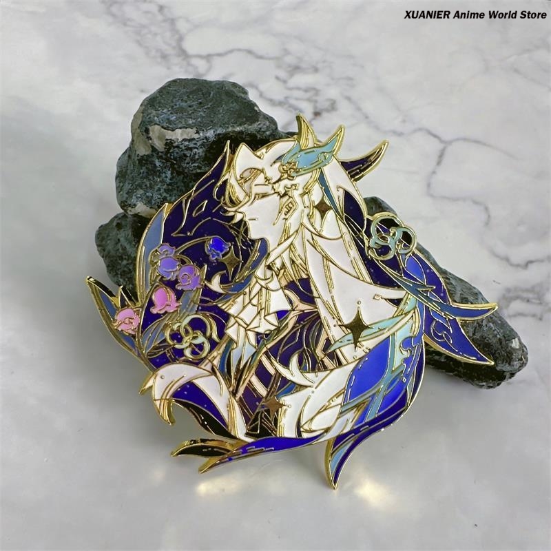 Anime Pendant Necklace - Spilla in metallo Anime Neuvillette Genshin