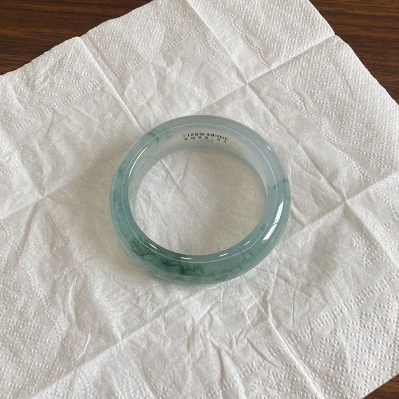 Bracelets - Bracciale in giade birmano ghiacciato, gioiello