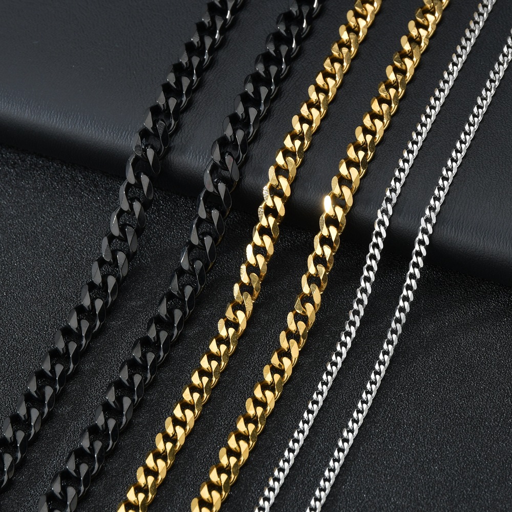 Cuban Link Chain 12Mm - 1 pezzo Dimensioni 3.6mm/5mm/7mm Collana da