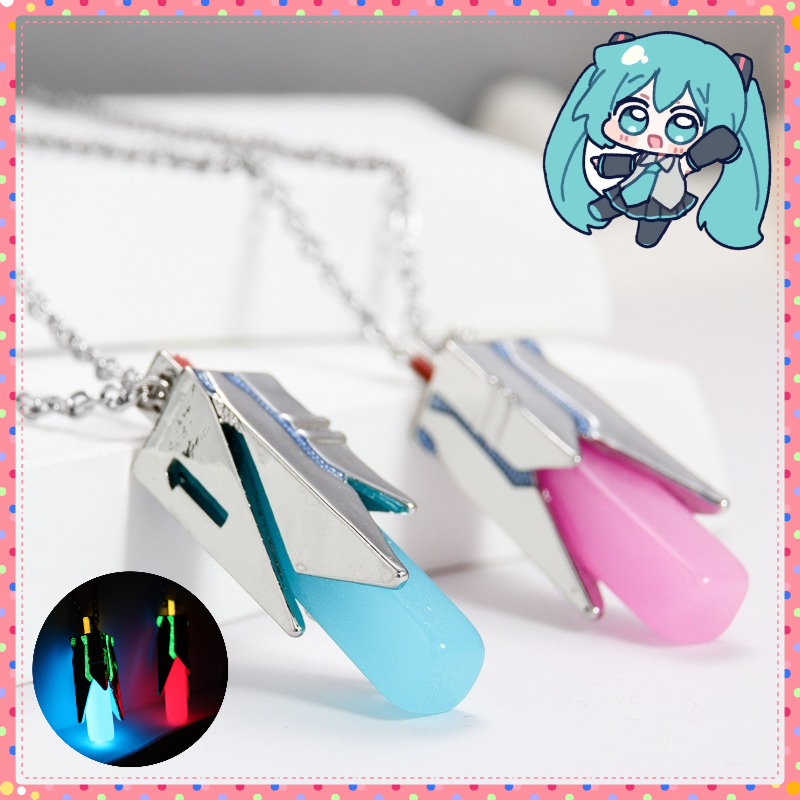 Anime Pendant Necklace - Collana Anime Miku, Gioielli Fluorescenti Cartoon,