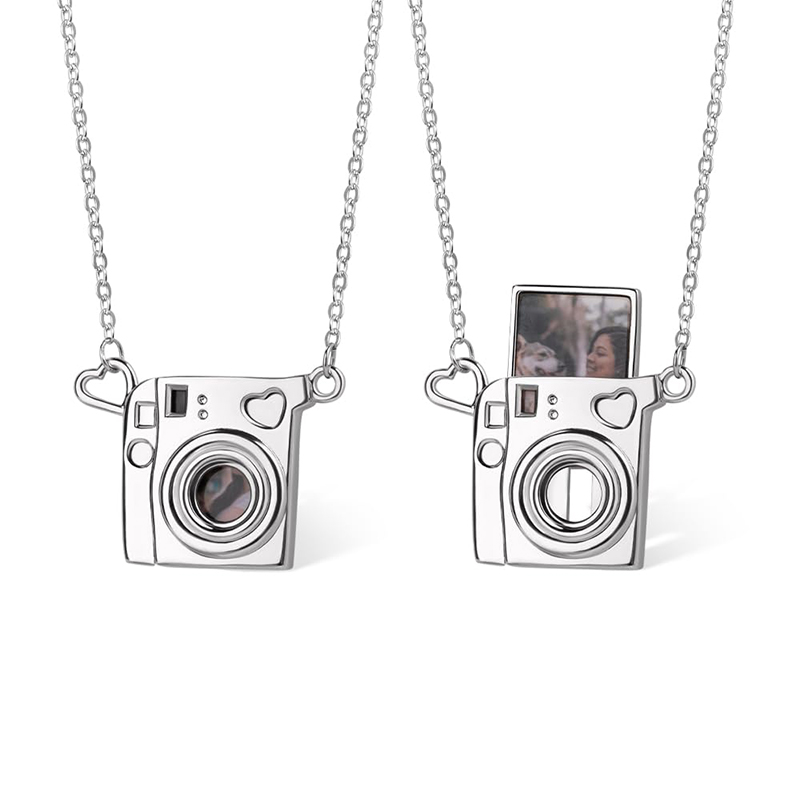 Heart Locket Necklace Photo - Personalizza la collana con cuore in