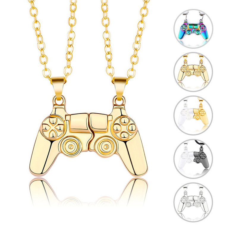 Magnetic Couple Matching Necklaces - Set di Collana e Braccialetto con