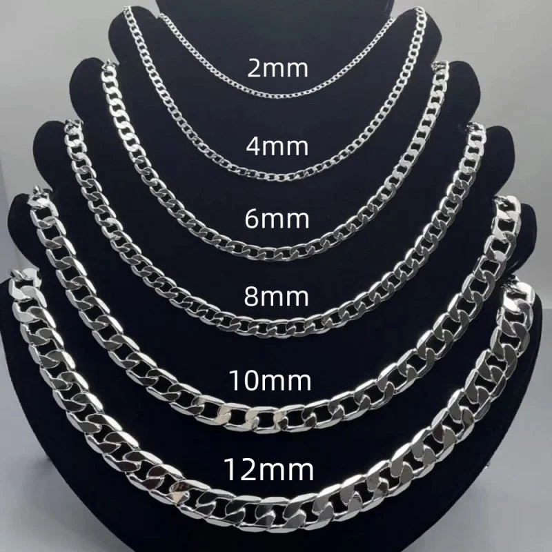 Cuban Link Chain 12Mm - Collana da uomo in argento sterling