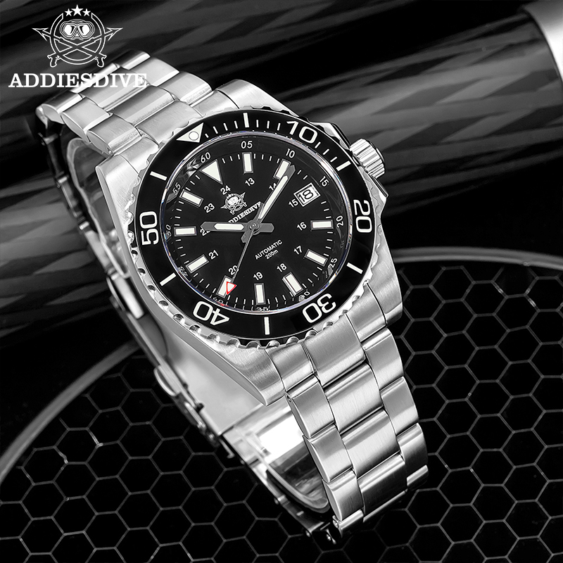 Watch Accessories - ADDIESDIVE Orologio da uomo 8215 Zaffiro