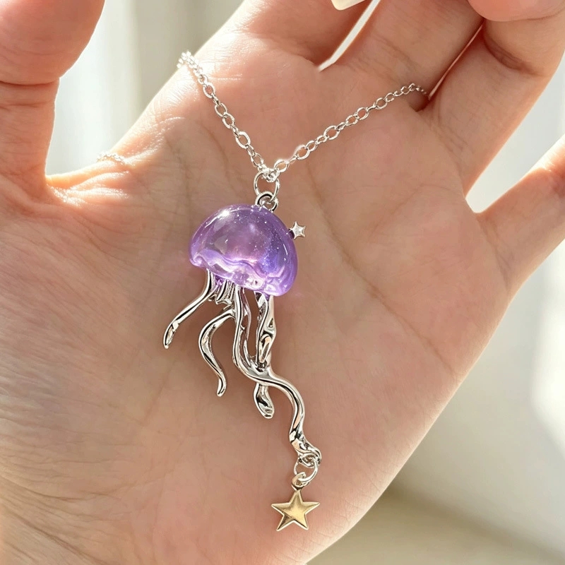 Layered Pendant Necklace Aesthetic - Collana girocollo a doppio strato con