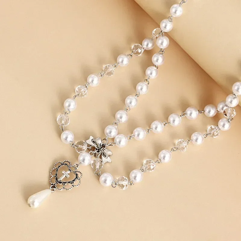 Collana con ciondolo croci pun - Pearl Choker Necklace Vintage recensione e prezzo