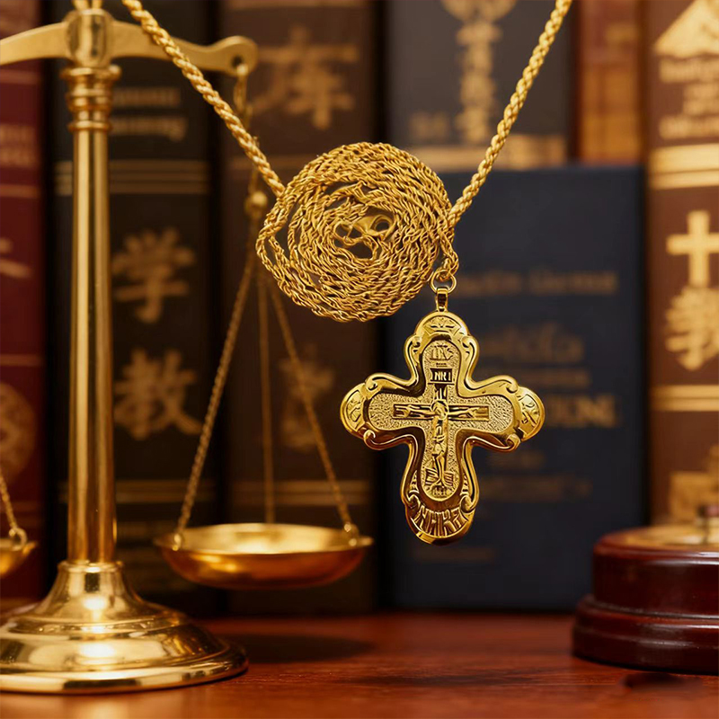 Nuova Croce Pettorale Ortodoss - Cross Pendant Necklace Gold recensione e prezzo