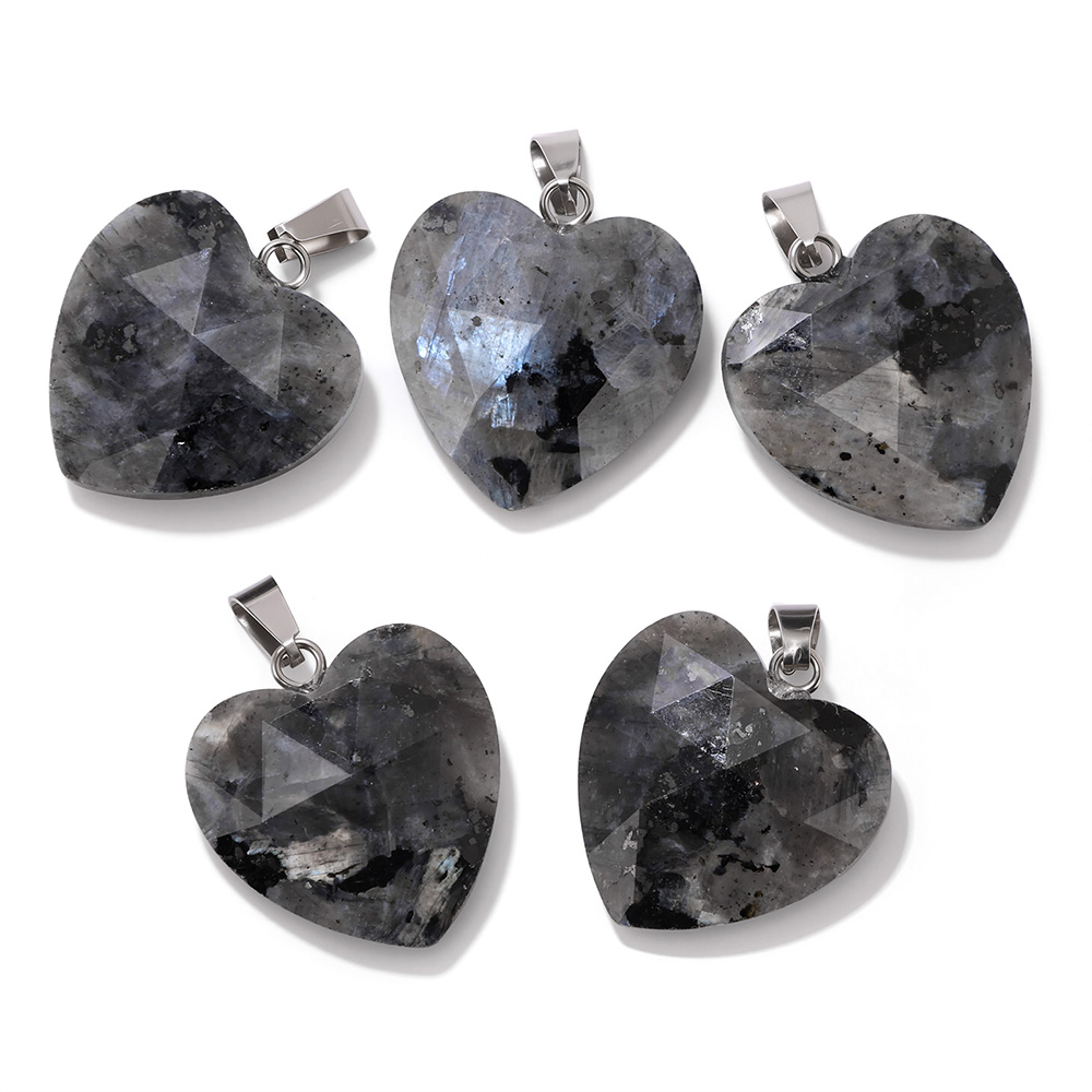 1 Pezzo Ciondolo a Cuore Sfacc - Crystal Pendant Necklace Natural Stone recensione e prezzo