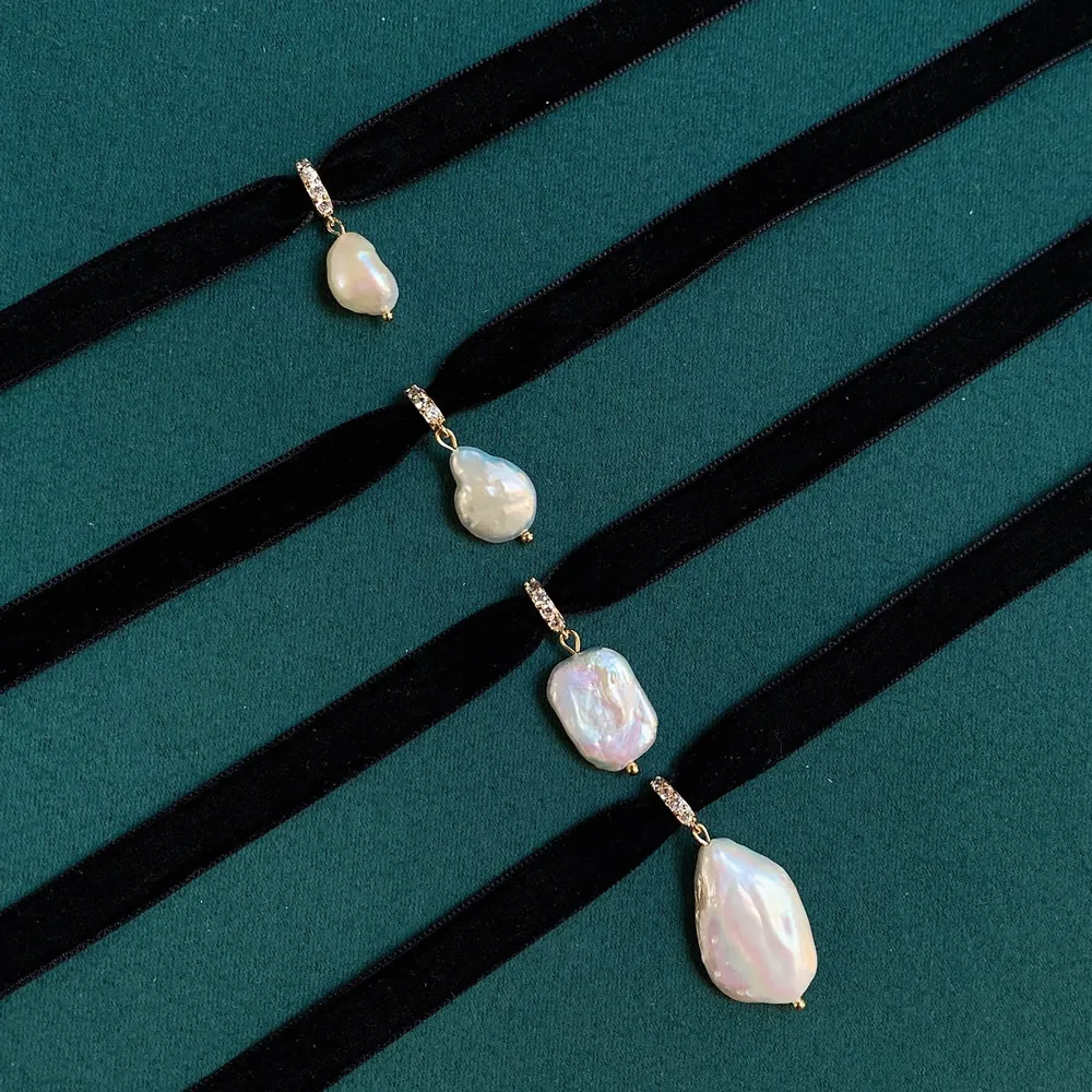 Girocollo in nastro di velluto - Pearl Choker Necklace Vintage recensione e prezzo