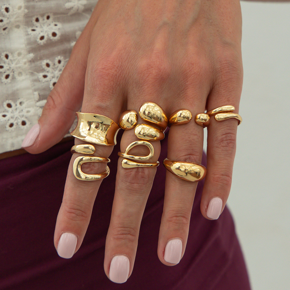 DIEZI Un set di anelli a snodo - Vintage Punk Knuckle Rings Set recensione e prezzo