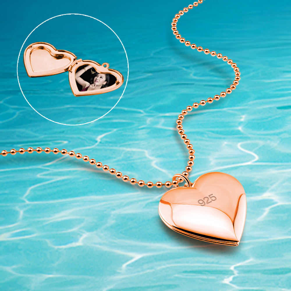 Amore eterno cuore girocollo c - Heart Locket Necklace Photo recensione e prezzo