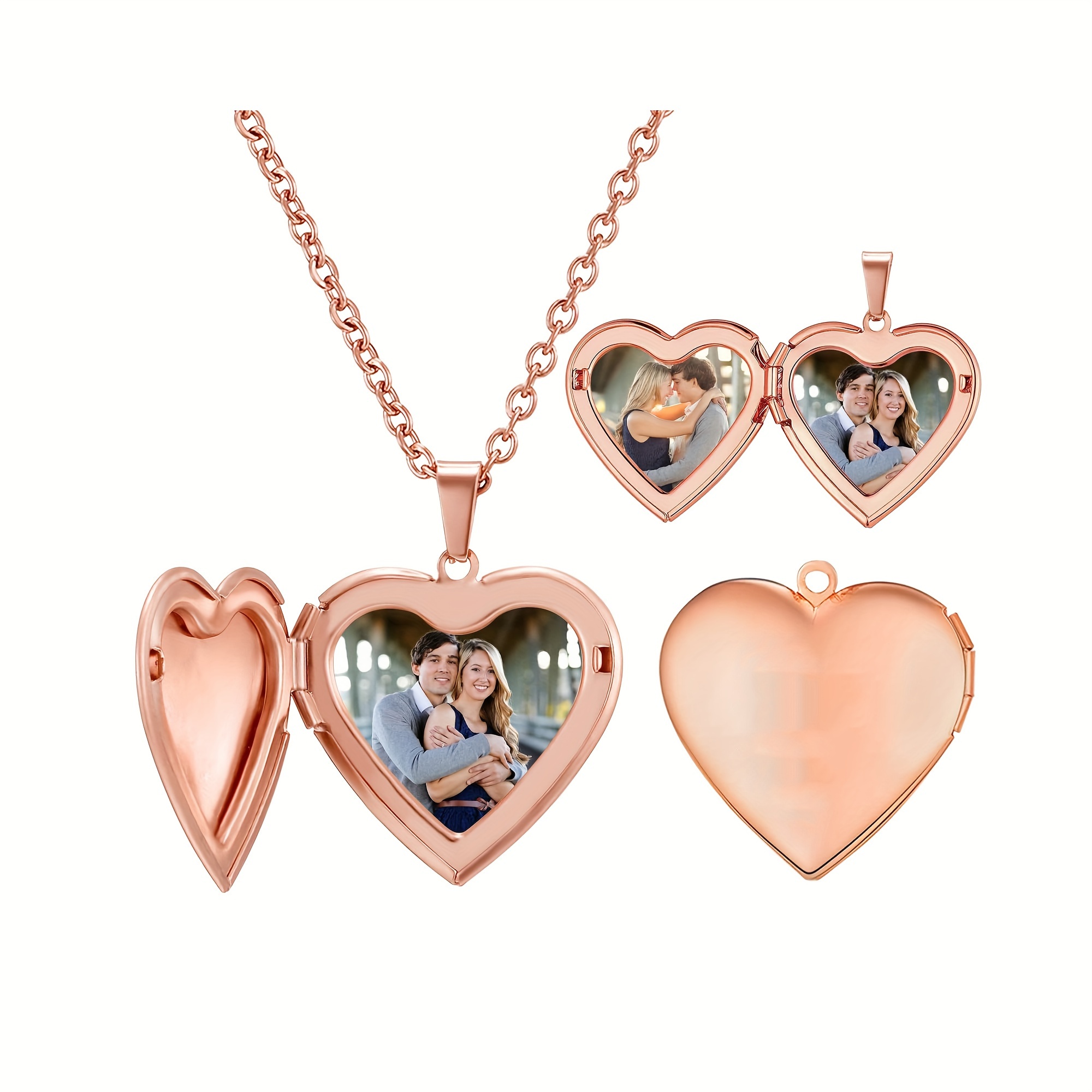 Collana con ciondolo medaglion - Heart Locket Necklace Photo recensione e prezzo