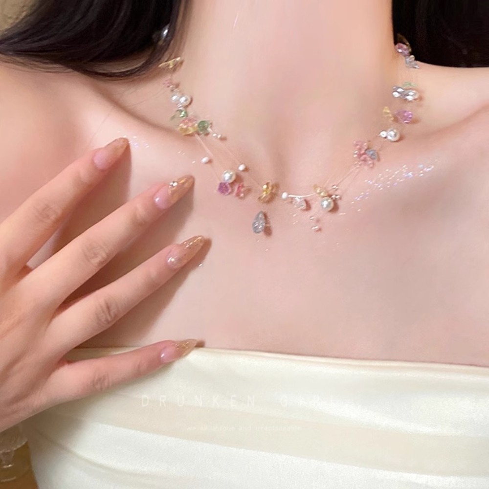 Collana girocollo di perle col - Layered Pendant Necklace Aesthetic recensione e prezzo