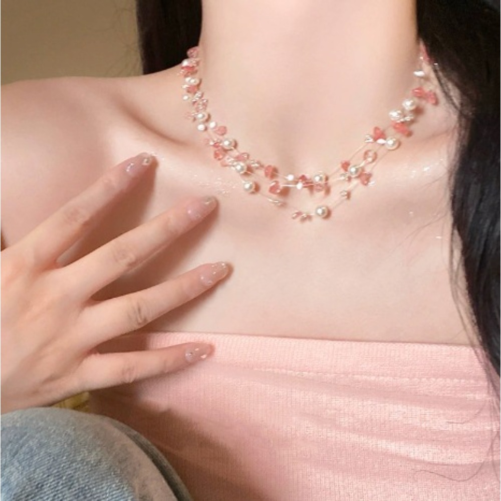 Collana girocollo di perle col - Layered Pendant Necklace Aesthetic recensione e prezzo