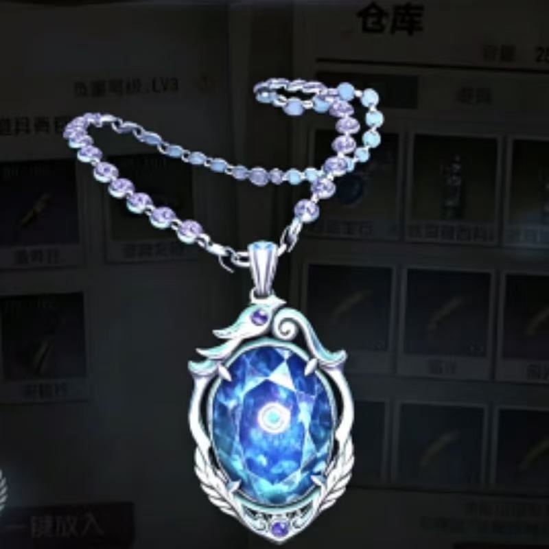 Collana con Zaffiro Maledetto  - Anime Pendant Necklace recensione e prezzo