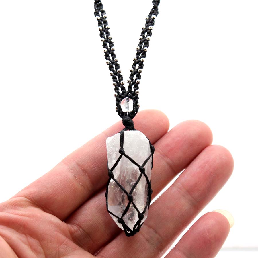 Collana con ciondolo in pietra - Crystal Pendant Necklace Natural Stone recensione e prezzo