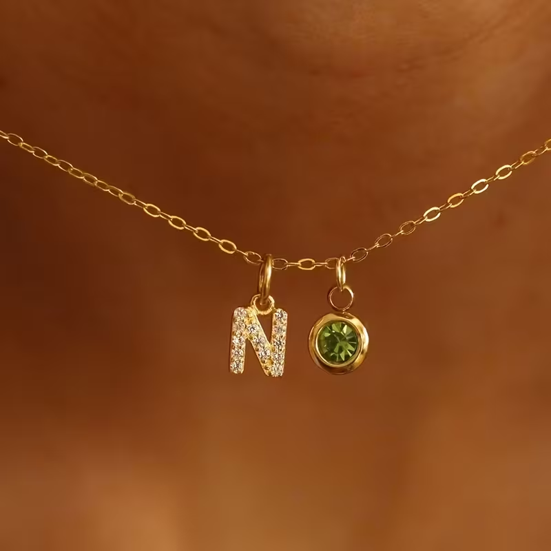 Collana con Lettera Iniziale P - Custom Name Necklace Stainless Steel recensione e prezzo