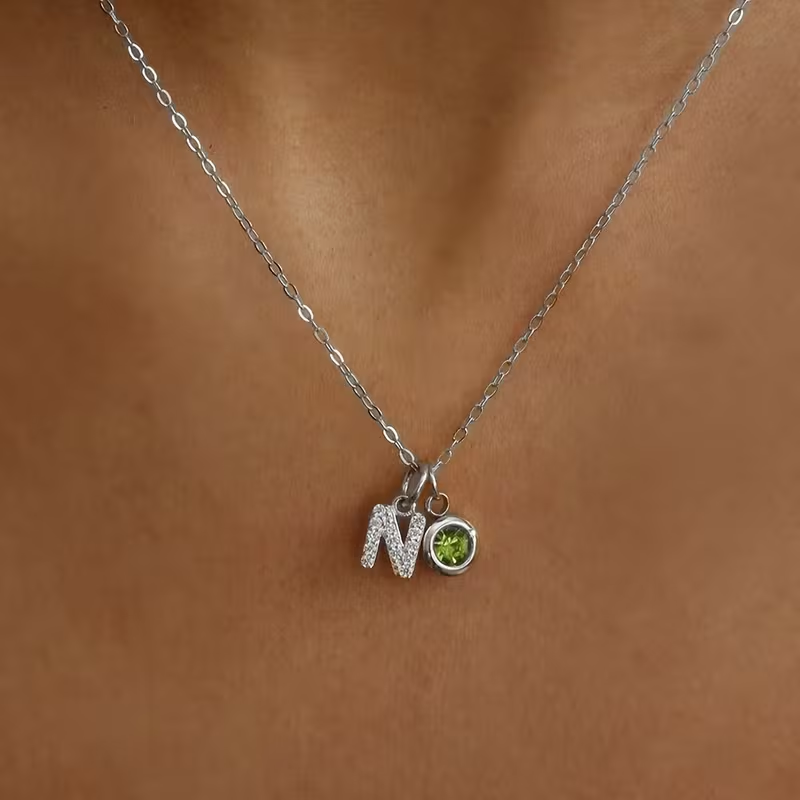 Collana con Lettera Iniziale P - Custom Name Necklace Stainless Steel recensione e prezzo