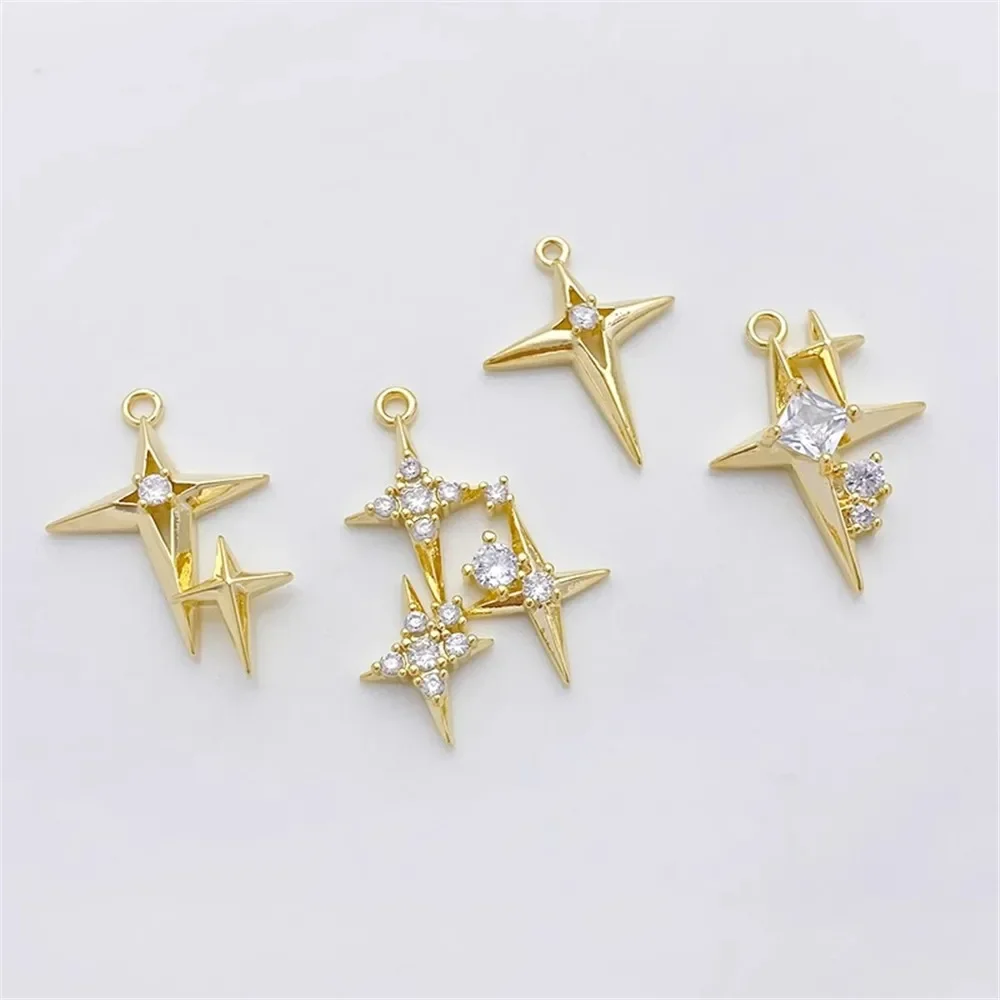 Ciondolo stella croce zircone  - Cross Pendant Necklace Gold recensione e prezzo