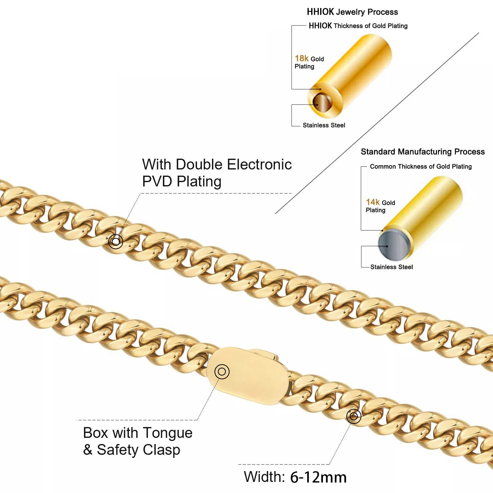 6-12mm larghezza nuovo stile c - Cuban Link Chain 12Mm recensione e prezzo