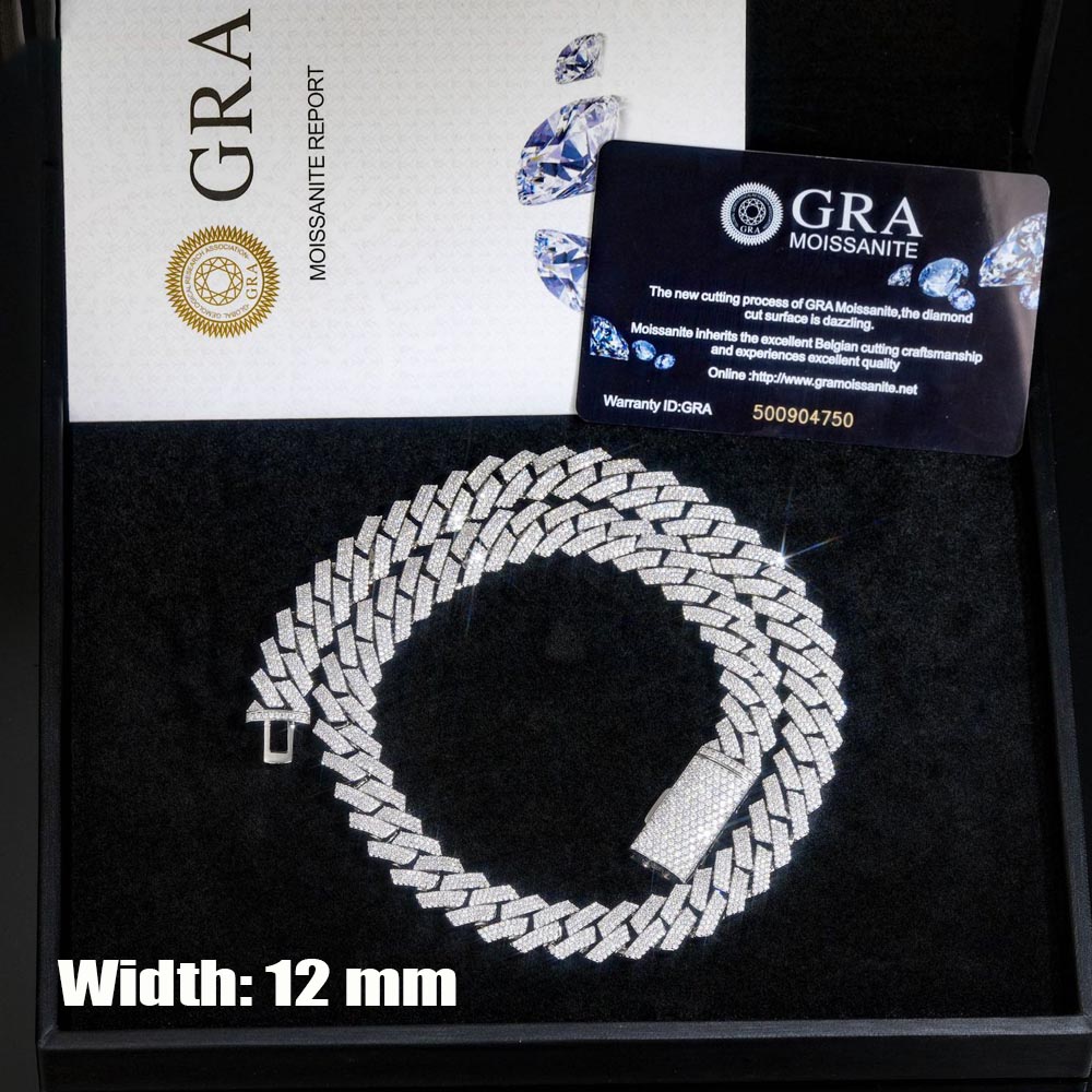 Collana a catena cubana Iced O - Cuban Link Chain 12Mm recensione e prezzo