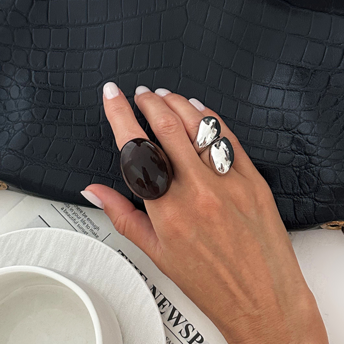 SHIXIN 2 Pz/set Vintage In Met - Vintage Punk Knuckle Rings Set recensione e prezzo