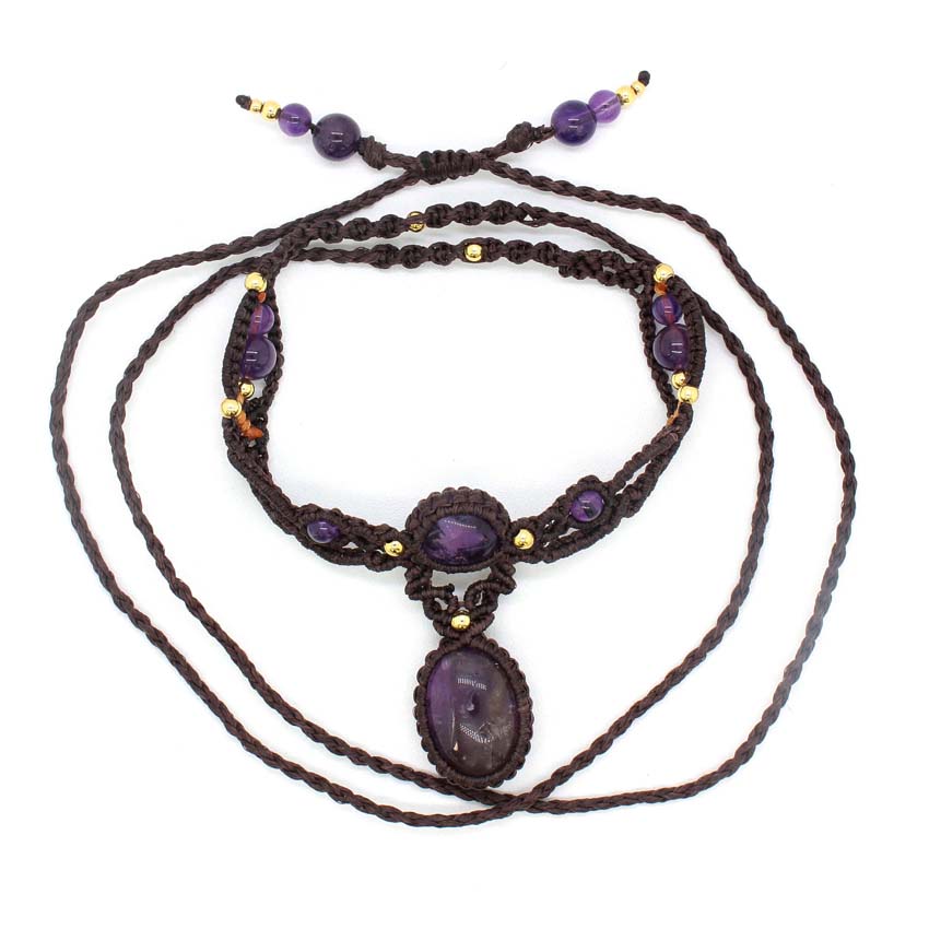 Collana con ciondolo in pietra - Crystal Pendant Necklace Natural Stone recensione e prezzo