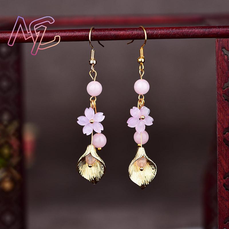Orecchini con fiori di giada n - Earrings recensione e prezzo