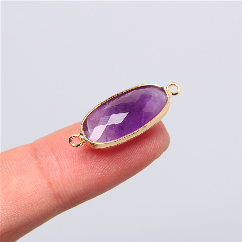 2 pezzi 10X26mm naturale doppi - Crystal Pendant Necklace Natural Stone recensione e prezzo