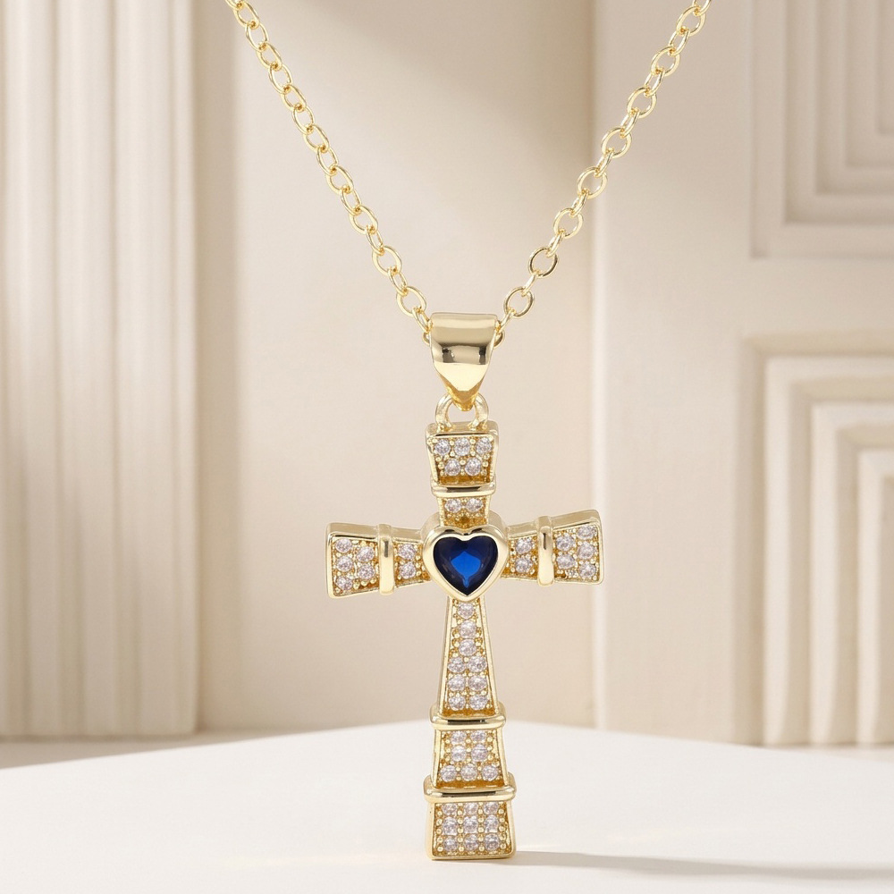 Collana con ciondolo a croce i - Cross Pendant Necklace Gold recensione e prezzo