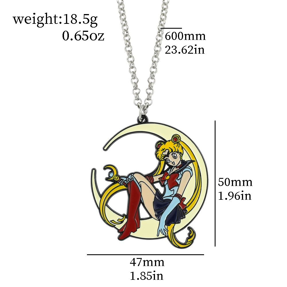 Collana in metallo smaltato co - Anime Pendant Necklace recensione e prezzo
