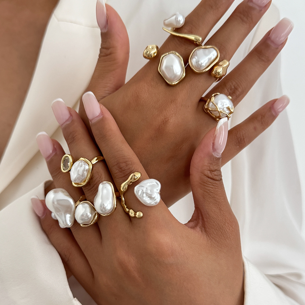 7 Pz/set Colore Oro Irregolare - Vintage Punk Knuckle Rings Set recensione e prezzo