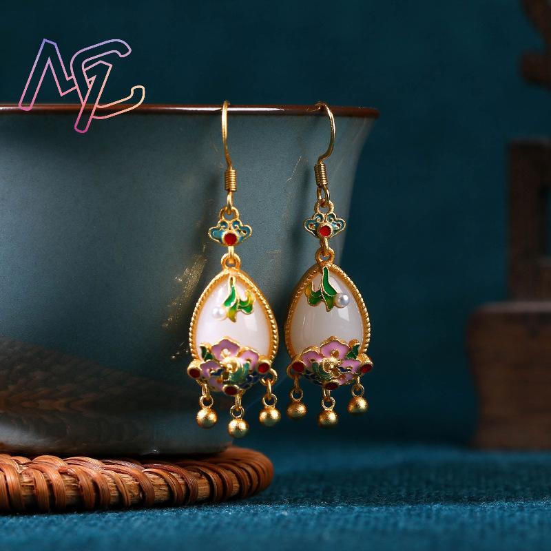 Orecchini con Fiore in Giada N - Earrings recensione e prezzo