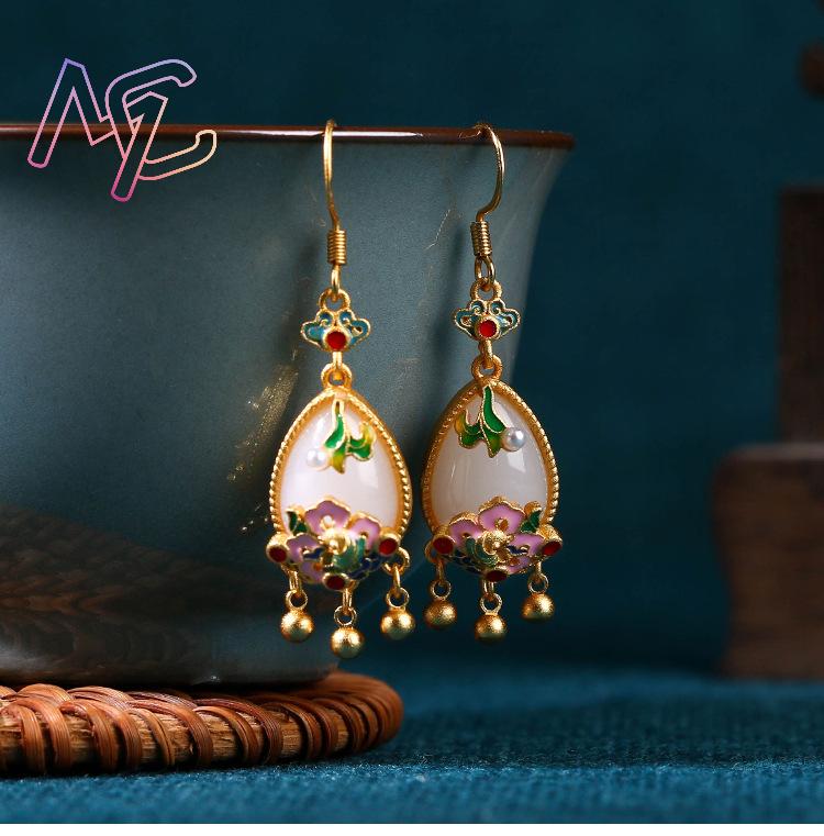 Orecchini con Fiore in Giada N - Earrings recensione e prezzo