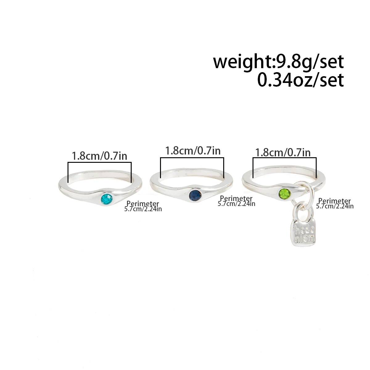Ingemark Set di 3 Anelli Vinta - Vintage Punk Knuckle Rings Set recensione e prezzo