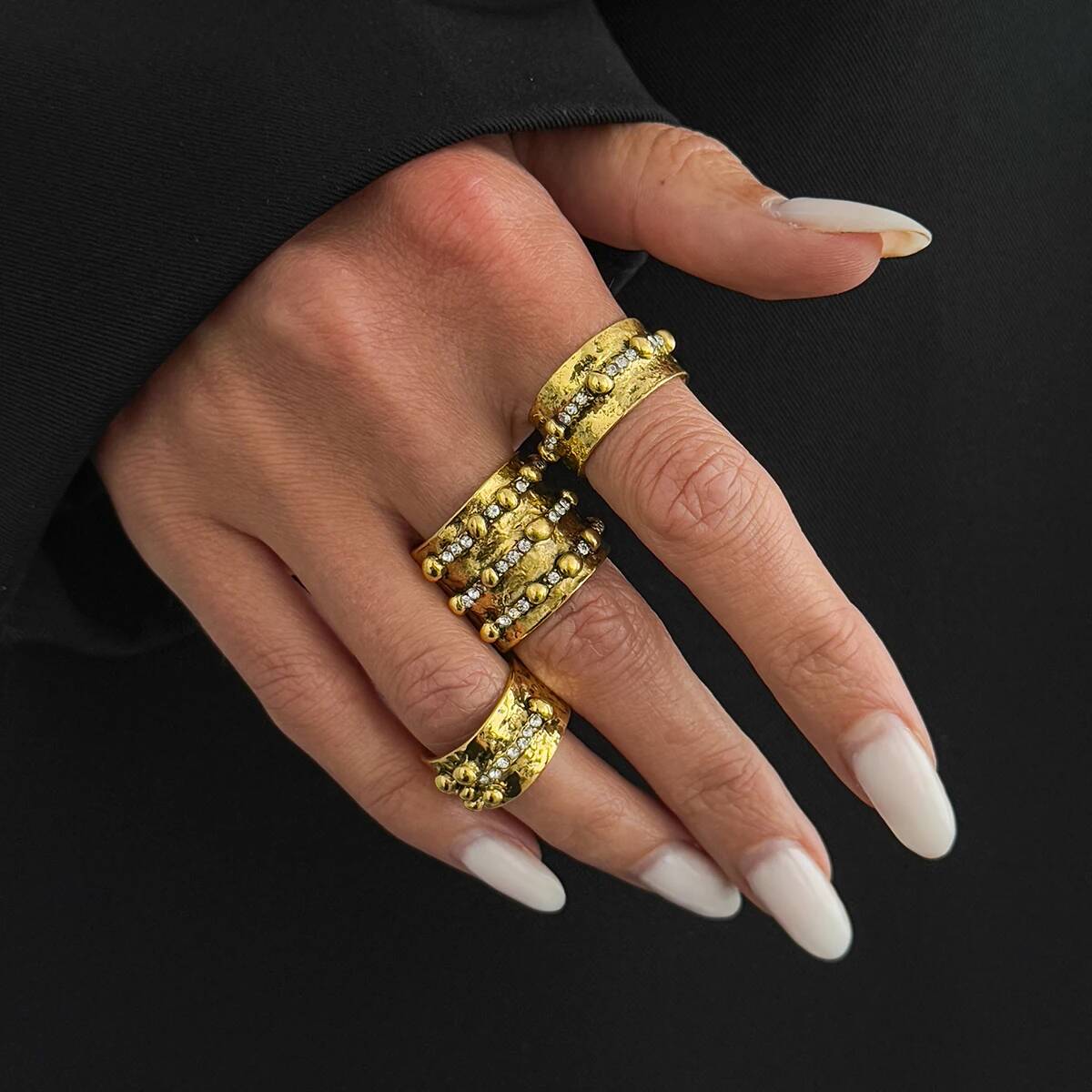 Ingemark Set di 3 Anelli Apert - Vintage Punk Knuckle Rings Set recensione e prezzo