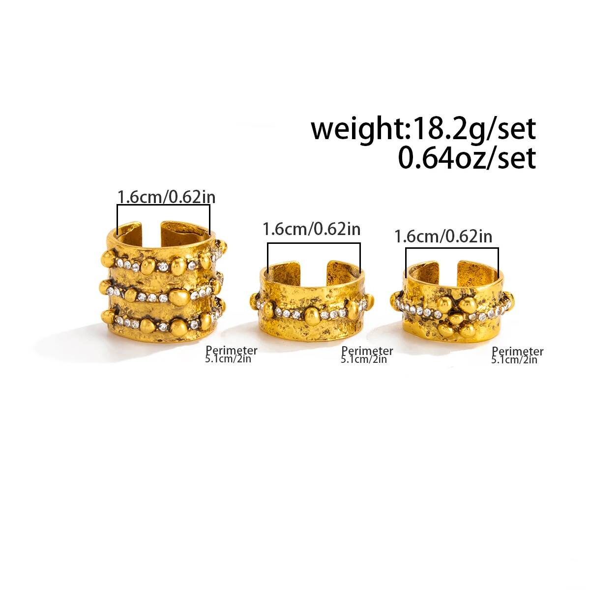 Ingemark Set di 3 Anelli Apert - Vintage Punk Knuckle Rings Set recensione e prezzo