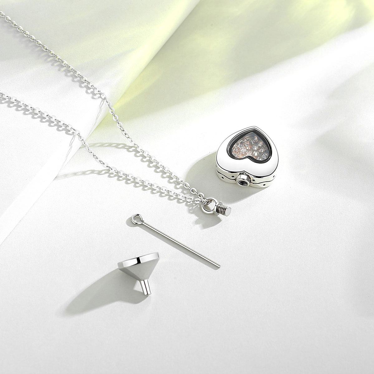Eudora Argento sterling Cuore  - Heart Locket Necklace Photo recensione e prezzo