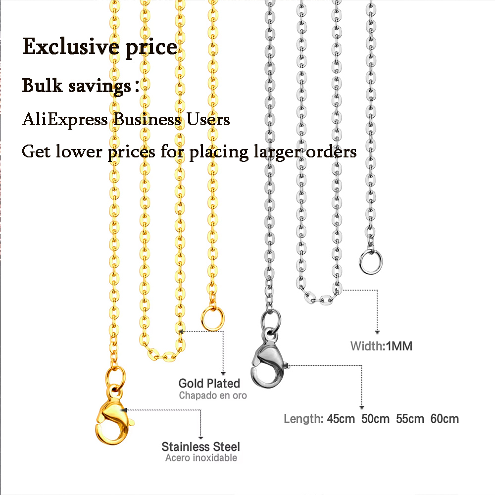 LUXUSTEEL 1-2mm 1/10 Pz/lotto  - Cuban Link Chain 12Mm recensione e prezzo