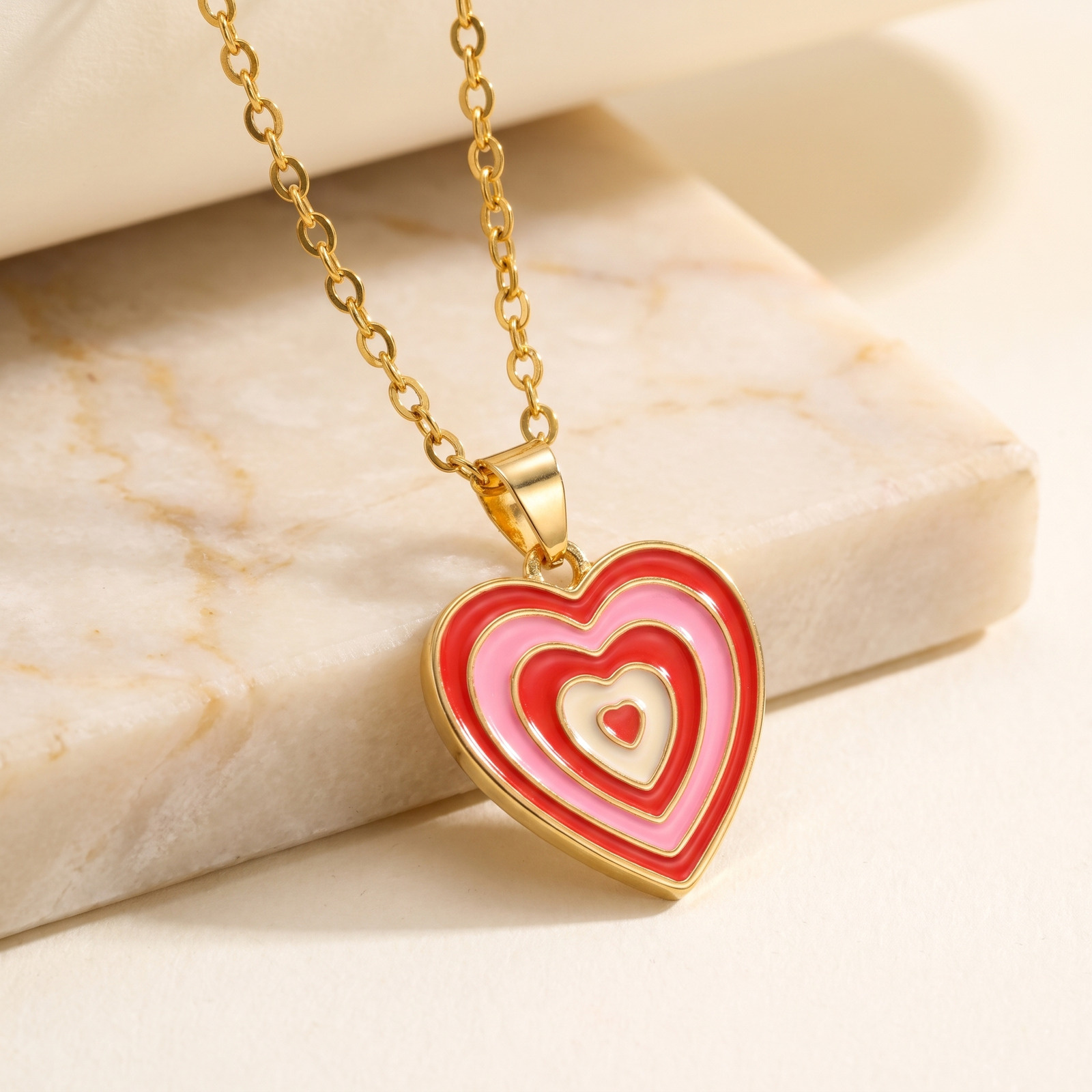 Collana con Pendente a Cuore S - Layered Pendant Necklace Aesthetic recensione e prezzo