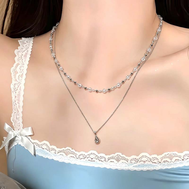 Nuova collana girocollo in cri - Layered Pendant Necklace Aesthetic recensione e prezzo