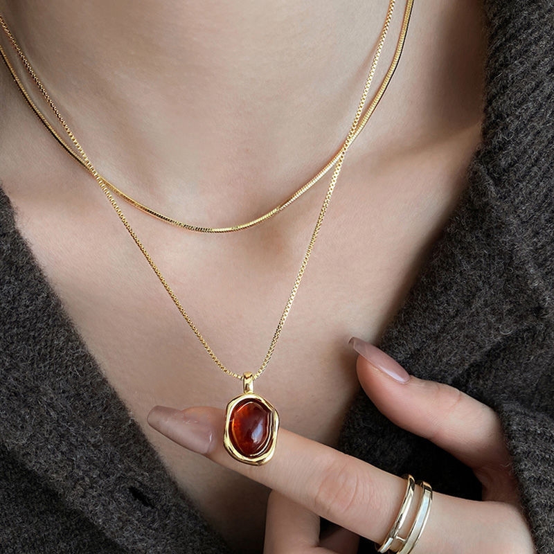 Collane con pendenti in pietra - Layered Pendant Necklace Aesthetic recensione e prezzo