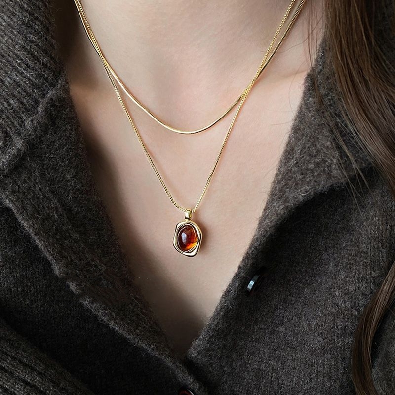 Collane con pendenti in pietra - Layered Pendant Necklace Aesthetic recensione e prezzo
