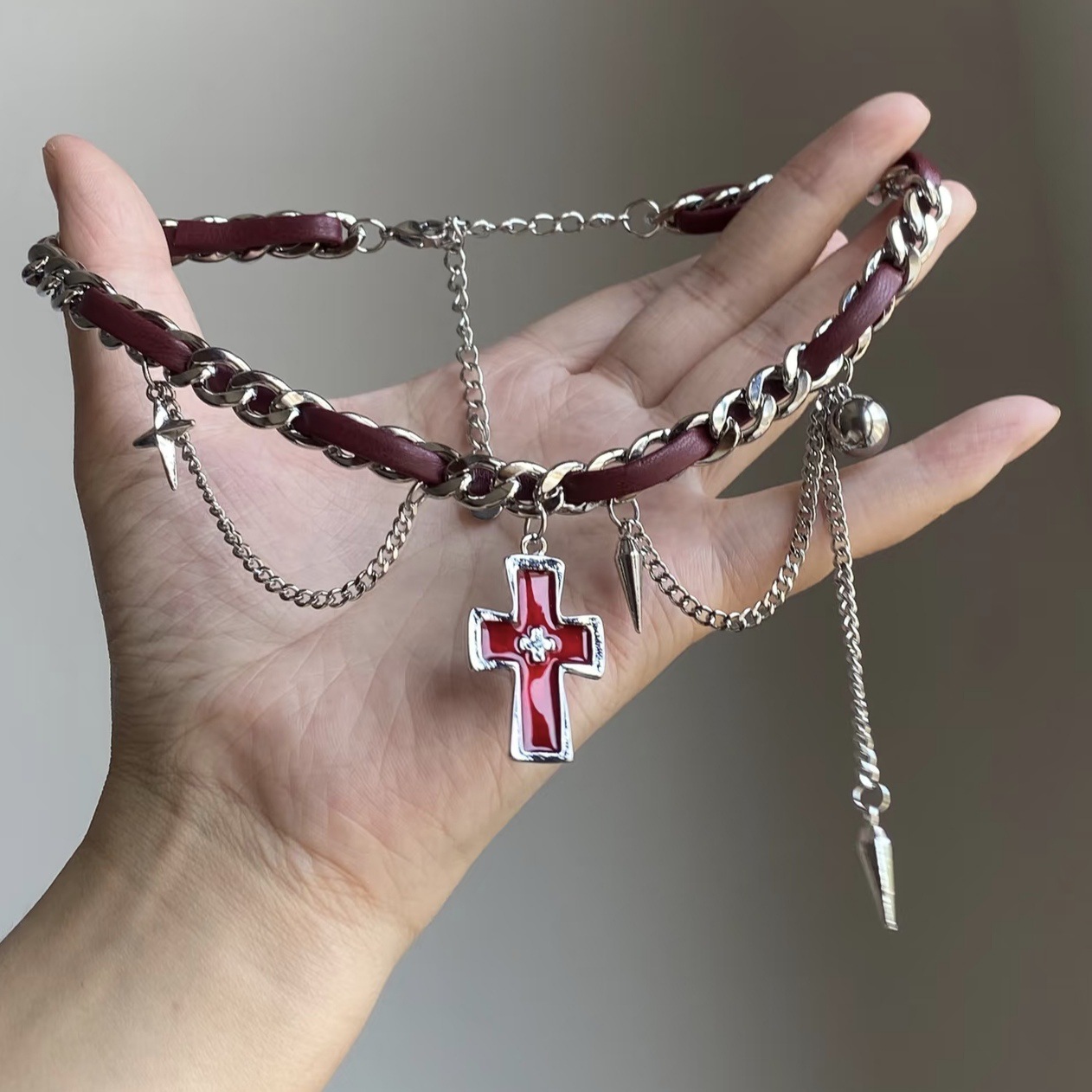 Collana girocollo Y2K Grunge e - Layered Pendant Necklace Aesthetic recensione e prezzo