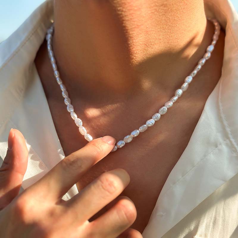 Collana girocollo di perle d'i - Pearl Choker Necklace Vintage recensione e prezzo